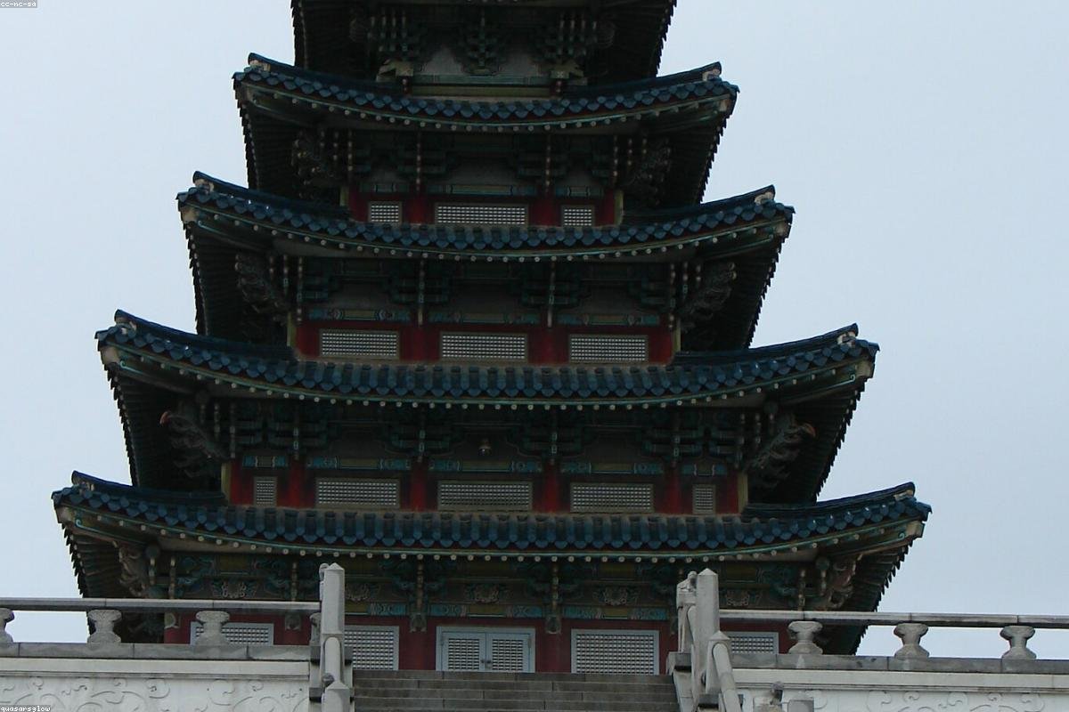 Seoul Gyeongbokgung Palace and City Skyline