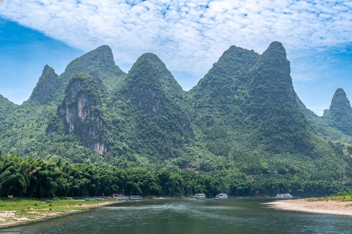 At Yangshuo, encountered the Long River