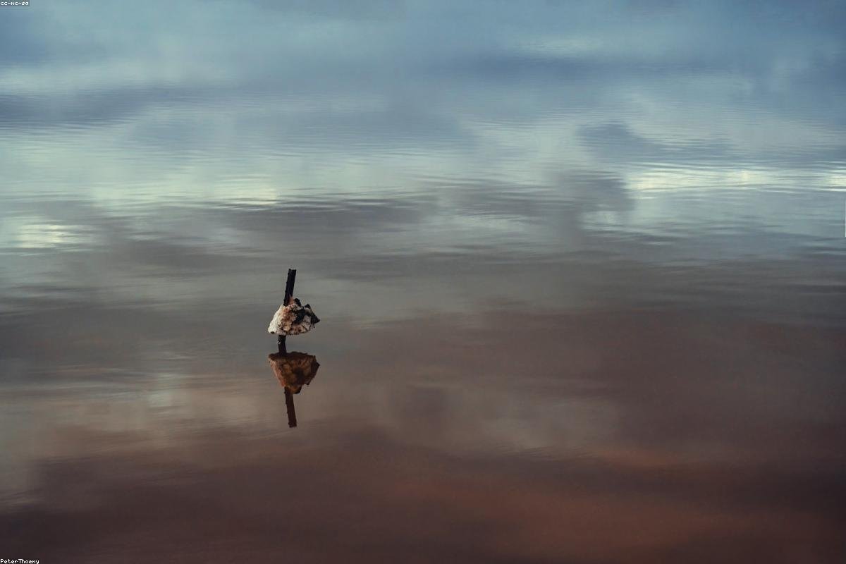 Chaka Salt Lake reflects its salt fields like mirrors