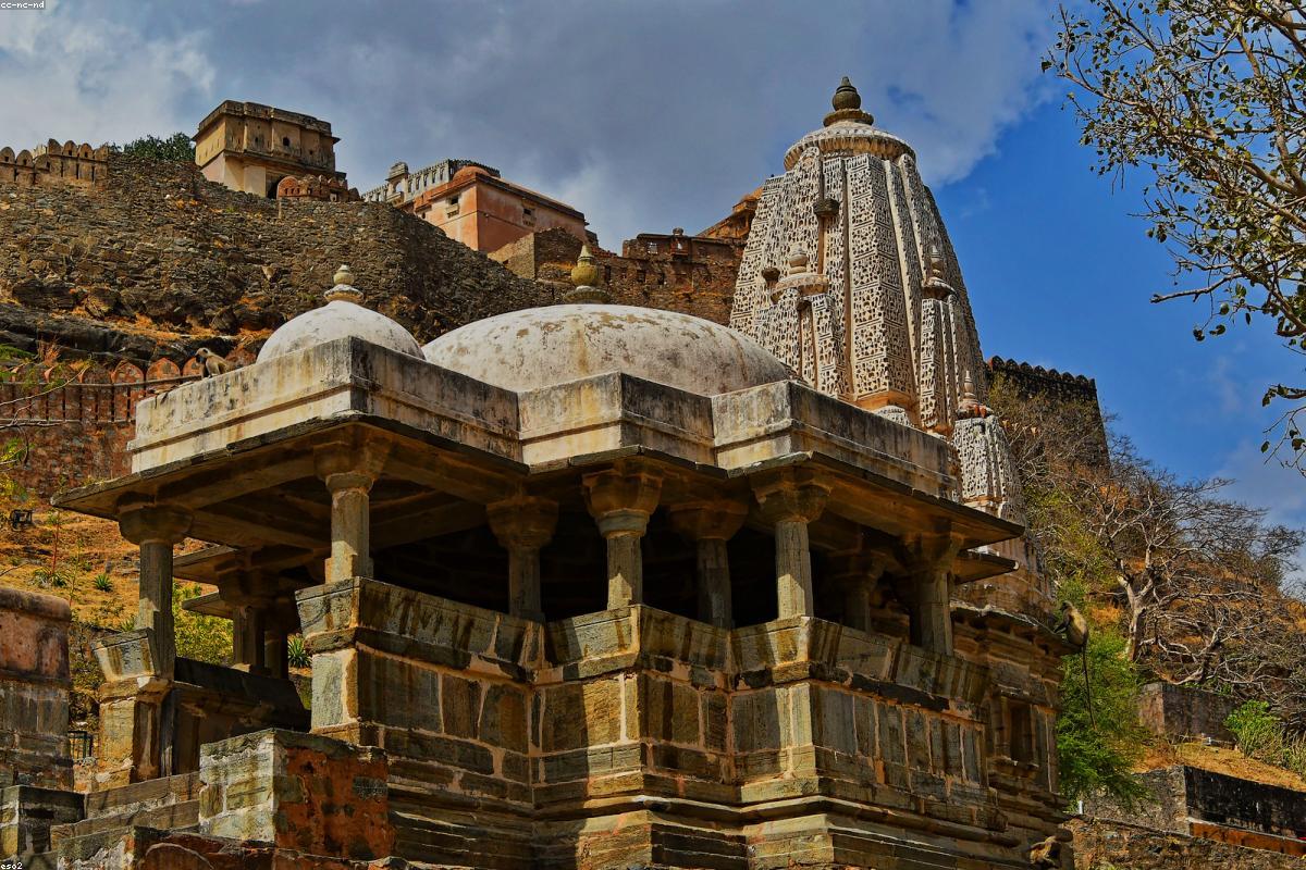 The colorful city of Rajasthan, India, and its magnificent castles