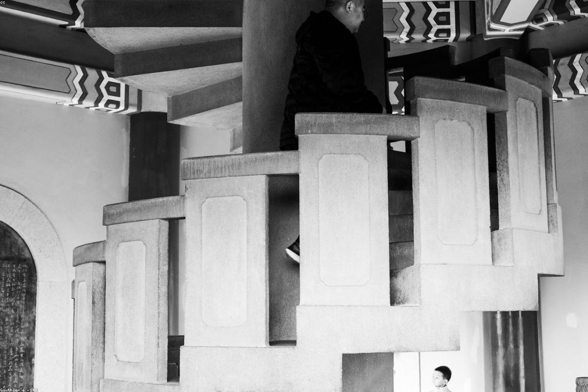 The Confucius Temple in Qufu, the Dacheng Hall and ancient cypresses
